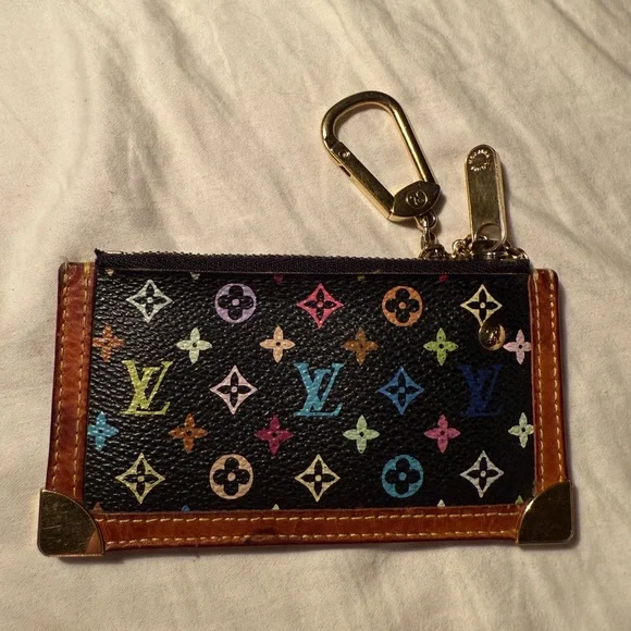 Louis Vuitton Takashi Murakami Noir Key Cles Coin Purse - Picture 3 of 8